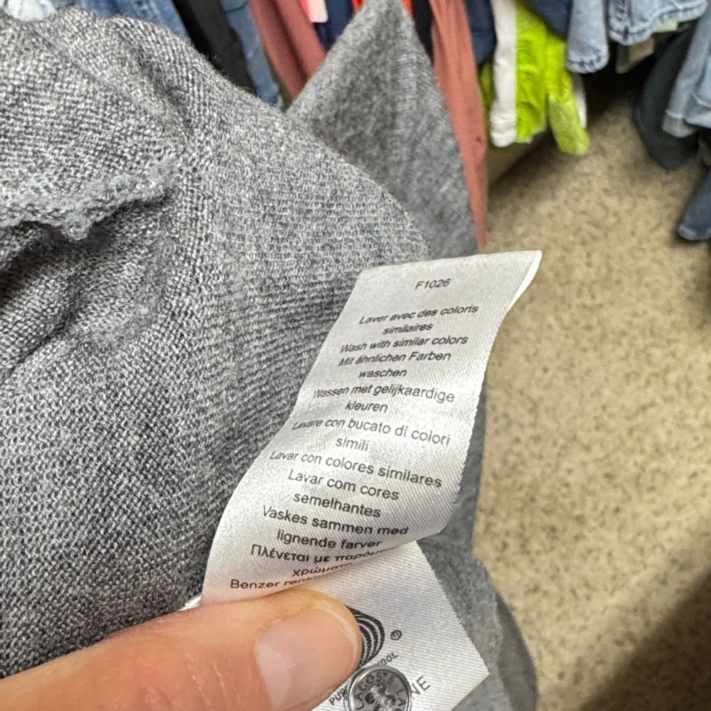Lacoste Gray Knit Sweater - Picture 9 of 9